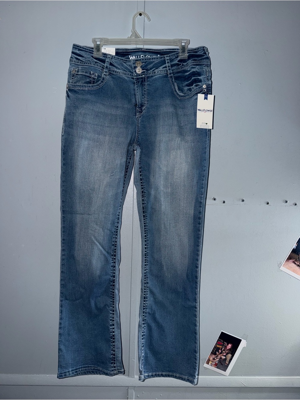 Wallflower Women's Medium Blue Boot-Cut Jeans